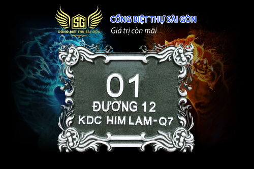 Biển số nhà nhôm đúc 11