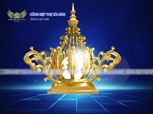 Đèn đầu trụ biệt thự Sài gòn mẫu 2022